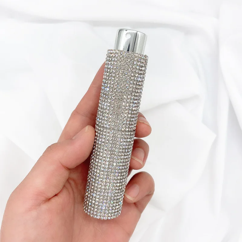 10ml Perfume Bottle Spray Bottle Glass 5 Colors Diamond-Encrusted Empty Cosmetics Sample Mini Refillable Sprayer Makeup Tools
10ml Perfume Bottle Spray Bottle Glass 5 Colors Diamond-Encrusted Empty Cosmetics Sample Mini Refillable Sprayer Makeup Tools