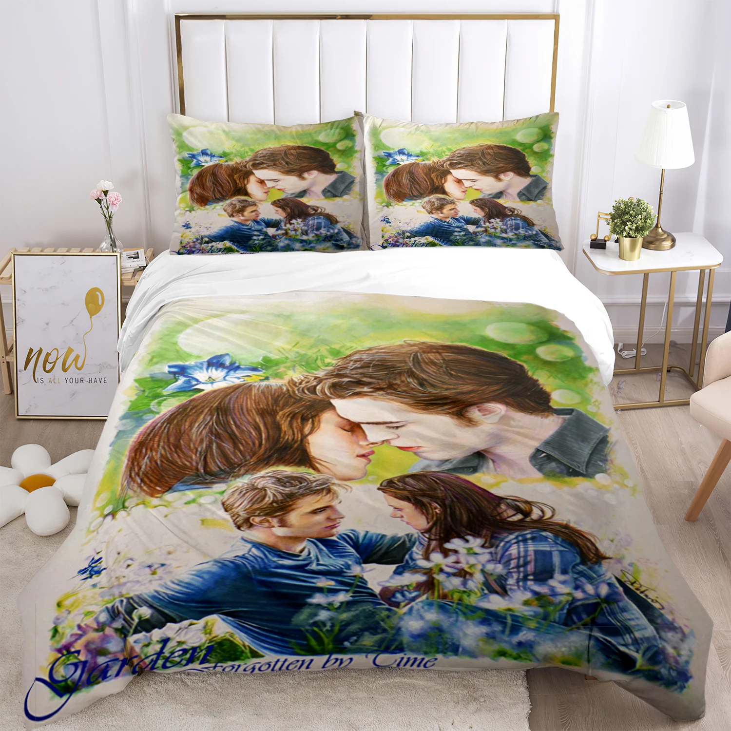 Twilight Print Three Piece Bedding Set Fashion Article Children or Adults for Beds Quilt Covers Pillowcases Bedding Set Gift
Twilight Print Three Piece Bedding Set Fashion Article Children or Adults for Beds Quilt Covers Pillowcases Bedding Set Gift