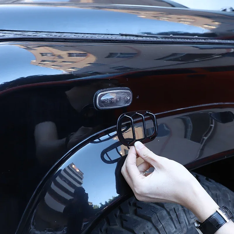 For Land rover Defender 90 110 2004-2019 Stainless Steel Black Car Turn Signal Protection Cover Sticker Decorate Car Accessories
For Land rover Defender 90 110 2004-2019 Stainless Steel Black Car Turn Signal Protection Cover Sticker Decorate Car Accessories