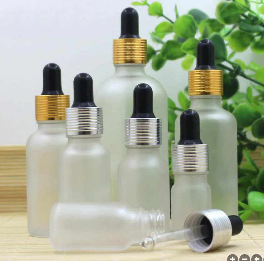 

5ml10ml15ml20ml30ml50ml100ml frosted glass bottle dropper essential oil sample toner moisture lotion emulsion cosmetic packing