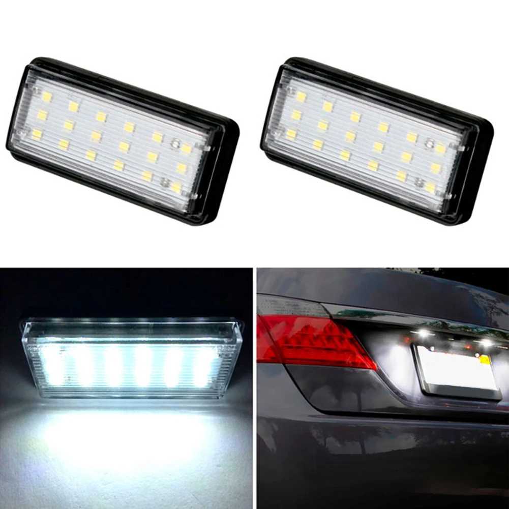 2PCS LED License Plate Lights 8-30V 2W 6000K White Signal Lamp Fit For Toyota For Land Cruiser 100 1998-2007, Reiz 4D 2004-2009
2PCS LED License Plate Lights 8-30V 2W 6000K White Signal Lamp Fit For Toyota For Land Cruiser 100 1998-2007, Reiz 4D 2004-2009