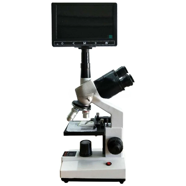 

Студенческий медицинский лабораторный Оптический бинокулярный тринокулярный микроскоп с ЖК-дисплеем