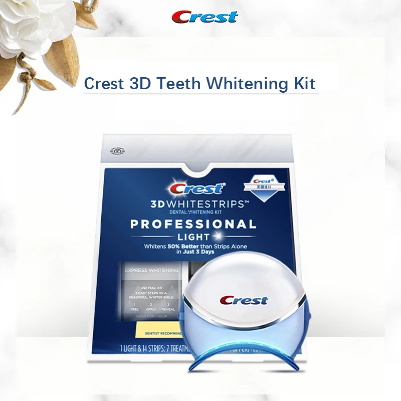 Crest 3D Whitestrips Dental Whitening Kit Professional Teeth Blue Light Whitening Device 14 Strips Fast Whitening Within 3 Days
Crest 3D Whitestrips Dental Whitening Kit Professional Teeth Blue Light Whitening Device 14 Strips Fast Whitening Within 3 Days