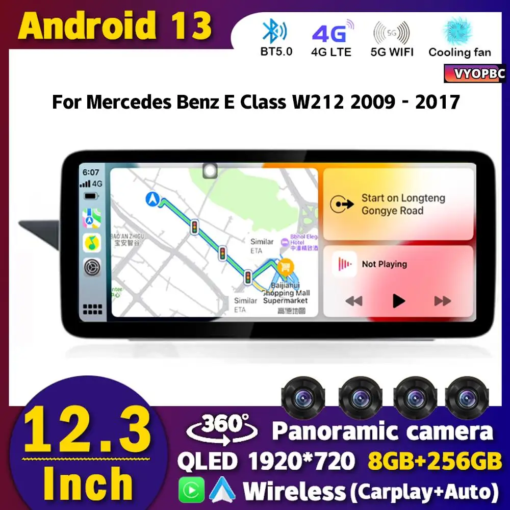 12.3" Android 13 Carplay 8Core Car Radio For Mercedes Benz E Class W212 2009-2017 Multimedia Player GPS Stereo Navigation Video
12.3" Android 13 Carplay 8Core Car Radio For Mercedes Benz E Class W212 2009-2017 Multimedia Player GPS Stereo Navigation Video