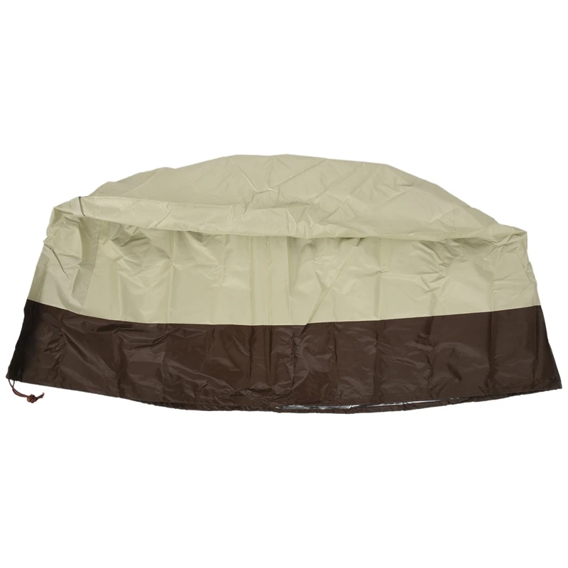 

Fire Pit Cover Round-210D Oxford Cloth Heavy Duty Patio Outdoor Fire Pit Table Cover Round Waterproof Fits For 34/35/36 Inch Fir