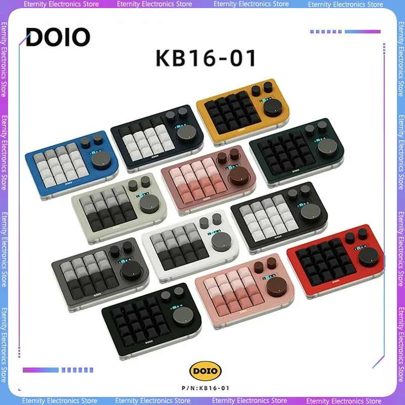 Doio, 16 клавиш, дизайнерская клавиатура, три ручки, механическая клавиатура на заказ, Oled экран, акриловая основная портативная клавиатура в подарок
Doio, 16 клавиш, дизайнерская клавиатура, три ручки, механическая клавиатура на заказ, Oled экран, акриловая основная портативная клавиатура в подарок