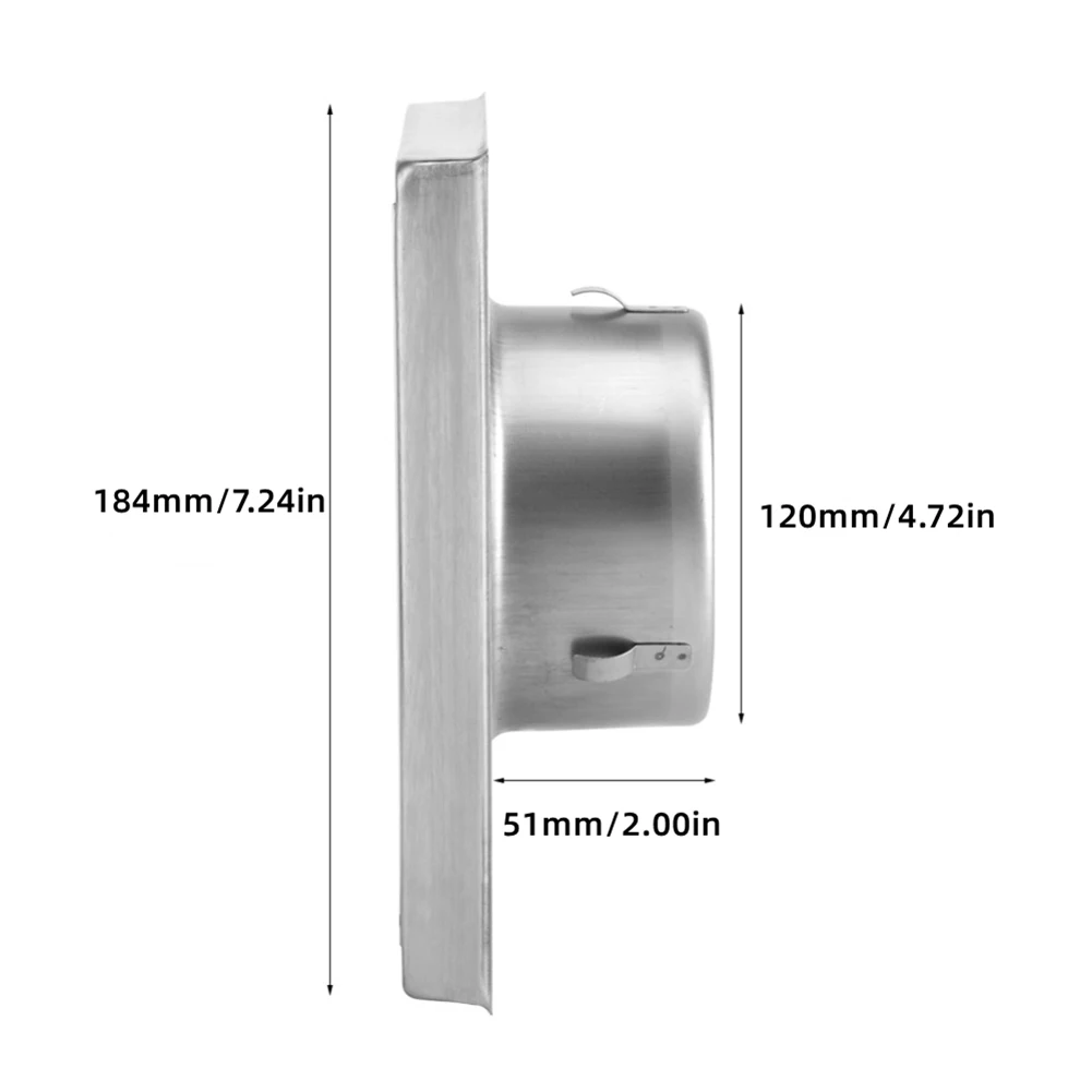 Rainproof Cap Stainless Steel Vent 125/150mm 1PCS 304 Stainless Steel Air Outlet Modern Homes Movable Square Vents
Rainproof Cap Stainless Steel Vent 125/150mm 1PCS 304 Stainless Steel Air Outlet Modern Homes Movable Square Vents
