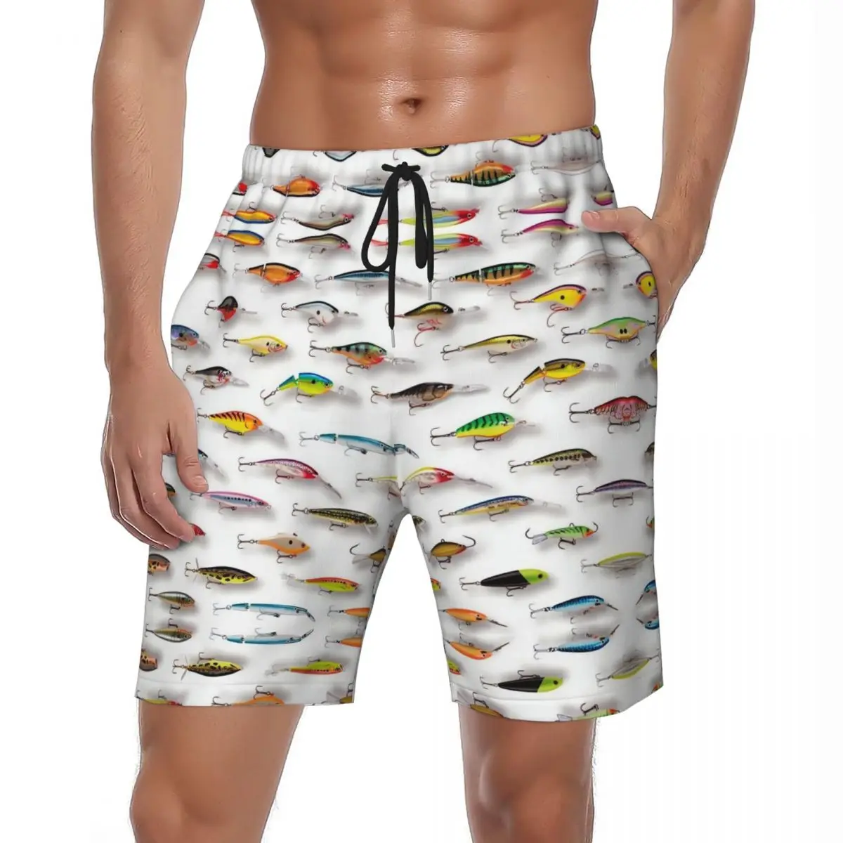 

Swimsuits 3D Printed Fish Board Shorts Summer Funny Cool Casual Board Short Pants Males Custom Running Breathable Swim Trunks