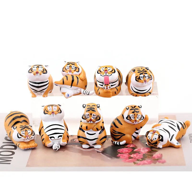 9pcs/lot Cartoon Cute Tiger Figure Toys Model Dolls For Girls Boys Birthday Gift Car Cake Decor
9pcs/lot Cartoon Cute Tiger Figure Toys Model Dolls For Girls Boys Birthday Gift Car Cake Decor
