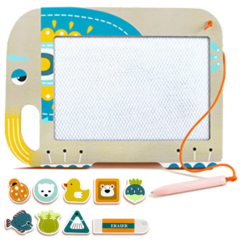

Erasable Magnetic Board For Kids Doodle Board Erasable Toddler Doodle And Sketch Pad With Magnetic Stamps For Toddlers Girls