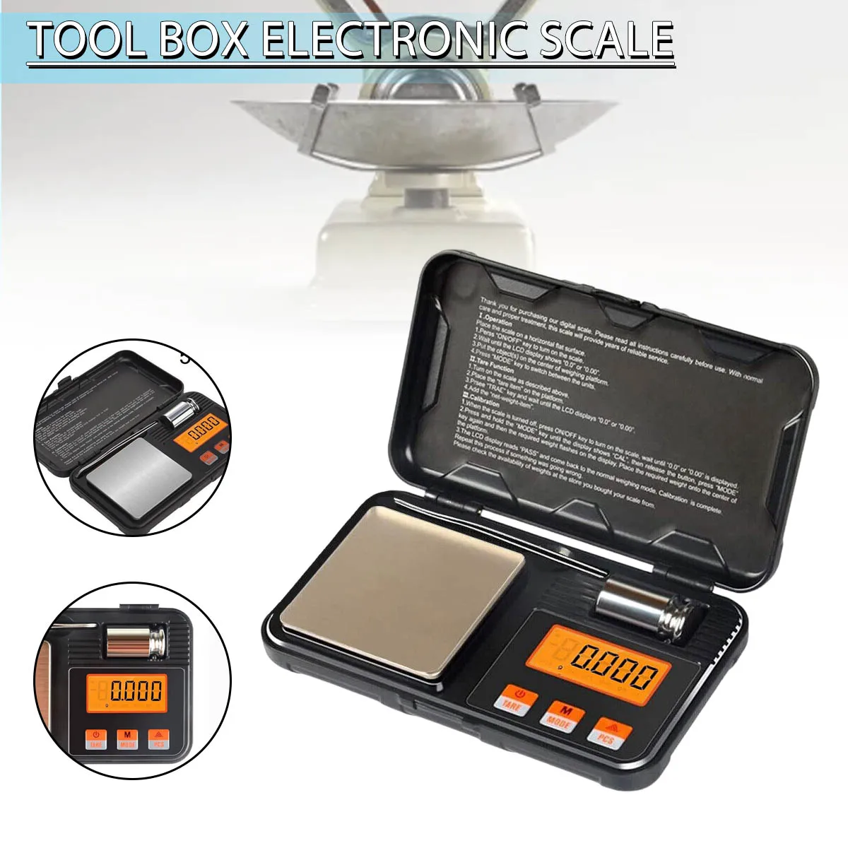 

1 Pc Electronic Digital Scale Mini Scale Precision Professional Pocket Scale Milligram Calibration Weight Weighing Scales