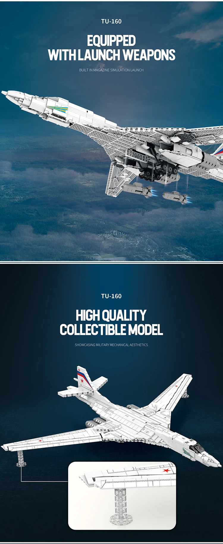1598PCS Military Tu-160 Bomber Model Building Blocks Air Force Aircraft Fighter Bricks Toys Creative Desktop Ornaments Kids Gift 1598PCS Military Tu-160 Bomber Model Building Blocks Air Force Aircraft Fighter Bricks Toys Creative Desktop Ornaments Kids Gift