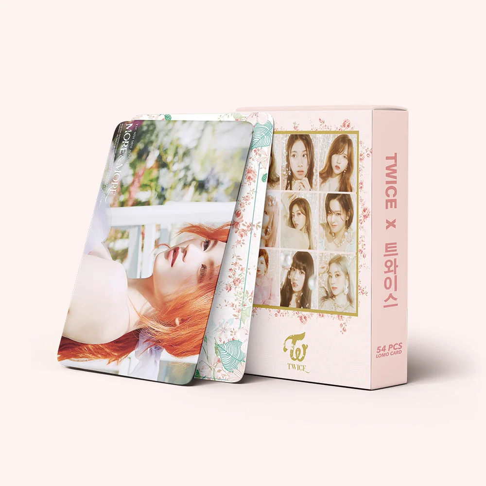 54pcs/set KPOP TWICE Lomo card HD Print high quality Photocard Photo album Poster Card elegant packaging K-pop TWICE fans gift
54pcs/set KPOP TWICE Lomo card HD Print high quality Photocard Photo album Poster Card elegant packaging K-pop TWICE fans gift