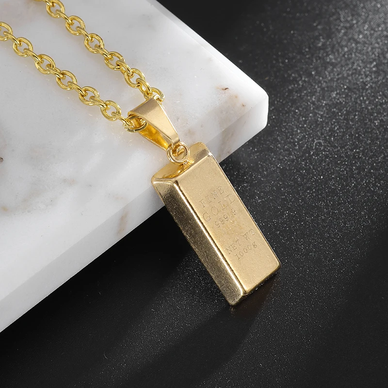 Gold-Plated Brick Lettering Pendant Stainless Steel Necklace Men and Women Birthday Party Banquet Jewelry Couple Luxury Gift
Gold-Plated Brick Lettering Pendant Stainless Steel Necklace Men and Women Birthday Party Banquet Jewelry Couple Luxury Gift