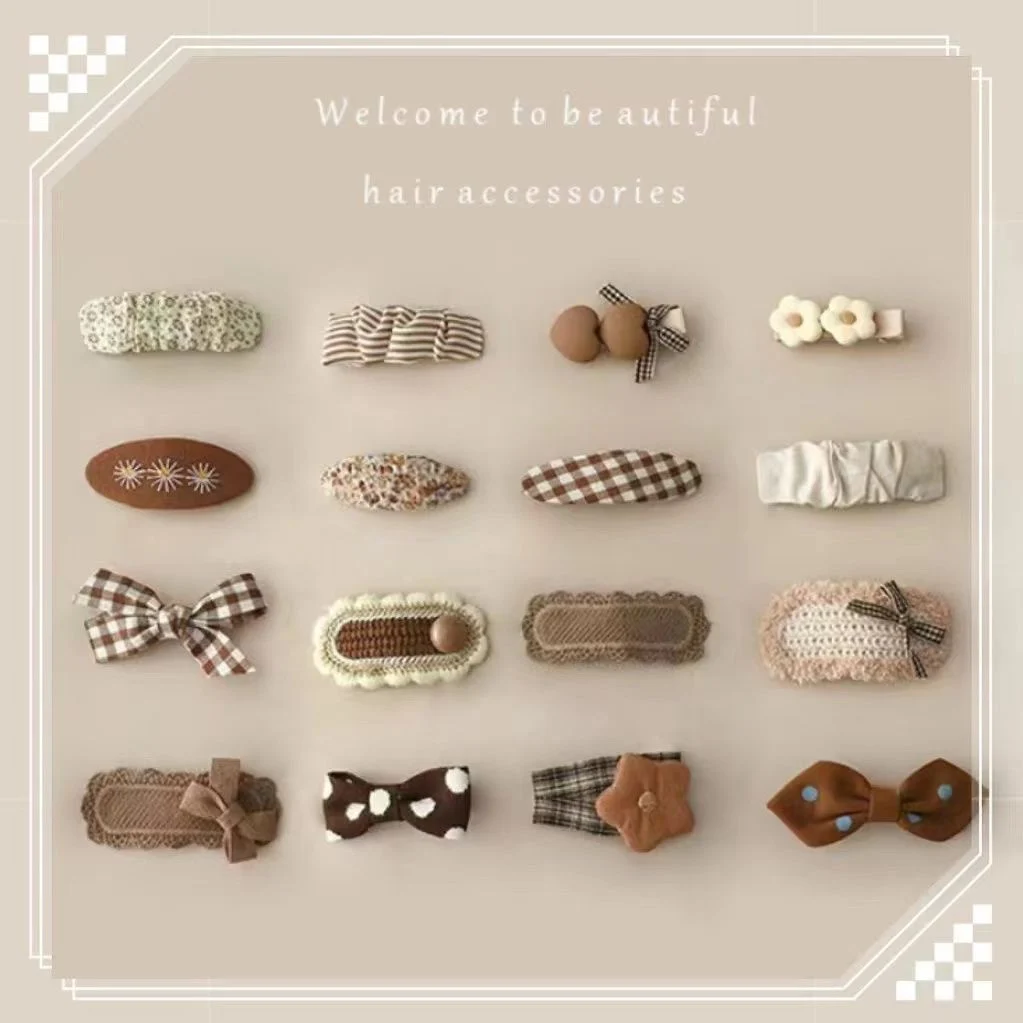 4pcs/set Korean Coffee Color Hair Pin Bow Knit Fabric Princess Hair Clips for Children Baby Girls Headwear Kids Hair Accessories
4pcs/set Korean Coffee Color Hair Pin Bow Knit Fabric Princess Hair Clips for Children Baby Girls Headwear Kids Hair Accessories