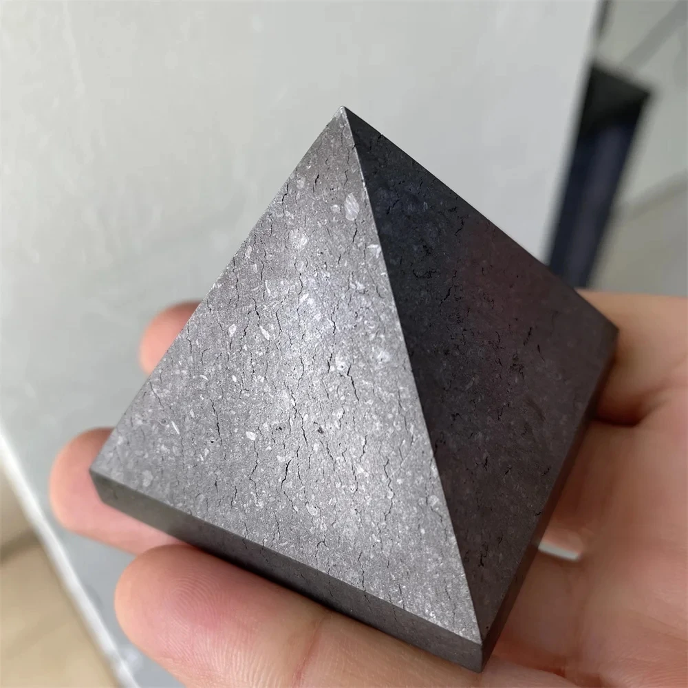 Natural Shungite Pyramid Tower Healing Crystals Reiki Protection Energy Balancing Meditation Root Chakra Purification Stone Natural Shungite Pyramid Tower Healing Crystals Reiki Protection Energy Balancing Meditation Root Chakra Purification Stone