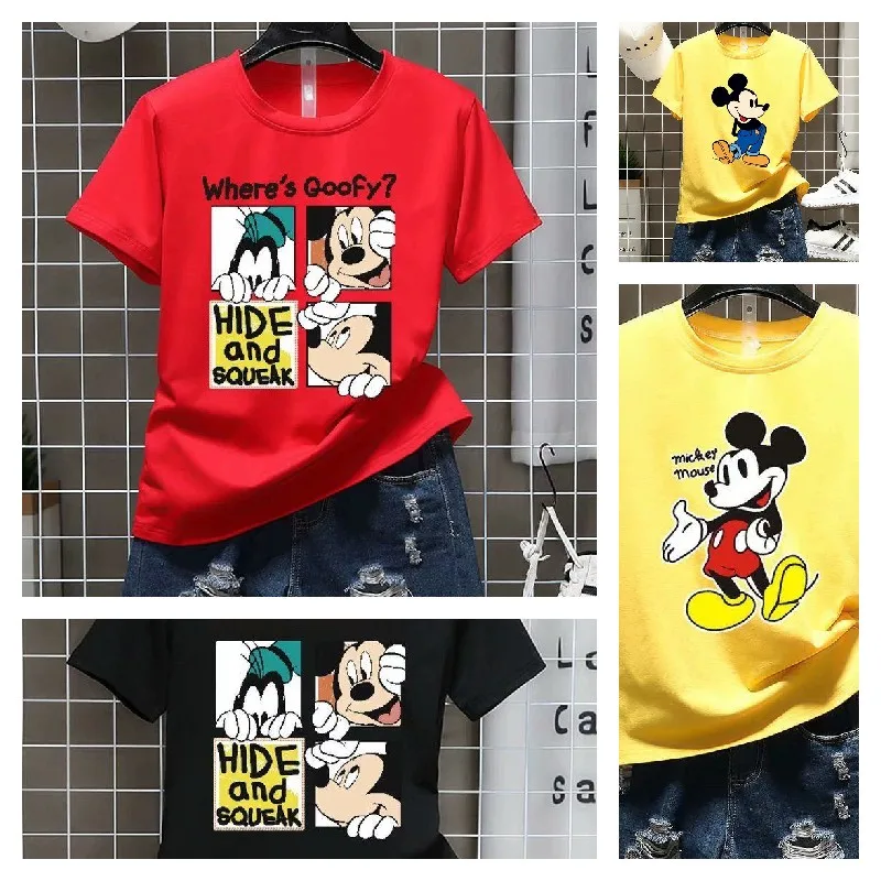 Disney anime Mickey short-sleeved T-shirt bottoming shirt top slim-fit trend men and women couple wear round neck short-sleeved
Disney anime Mickey short-sleeved T-shirt bottoming shirt top slim-fit trend men and women couple wear round neck short-sleeved