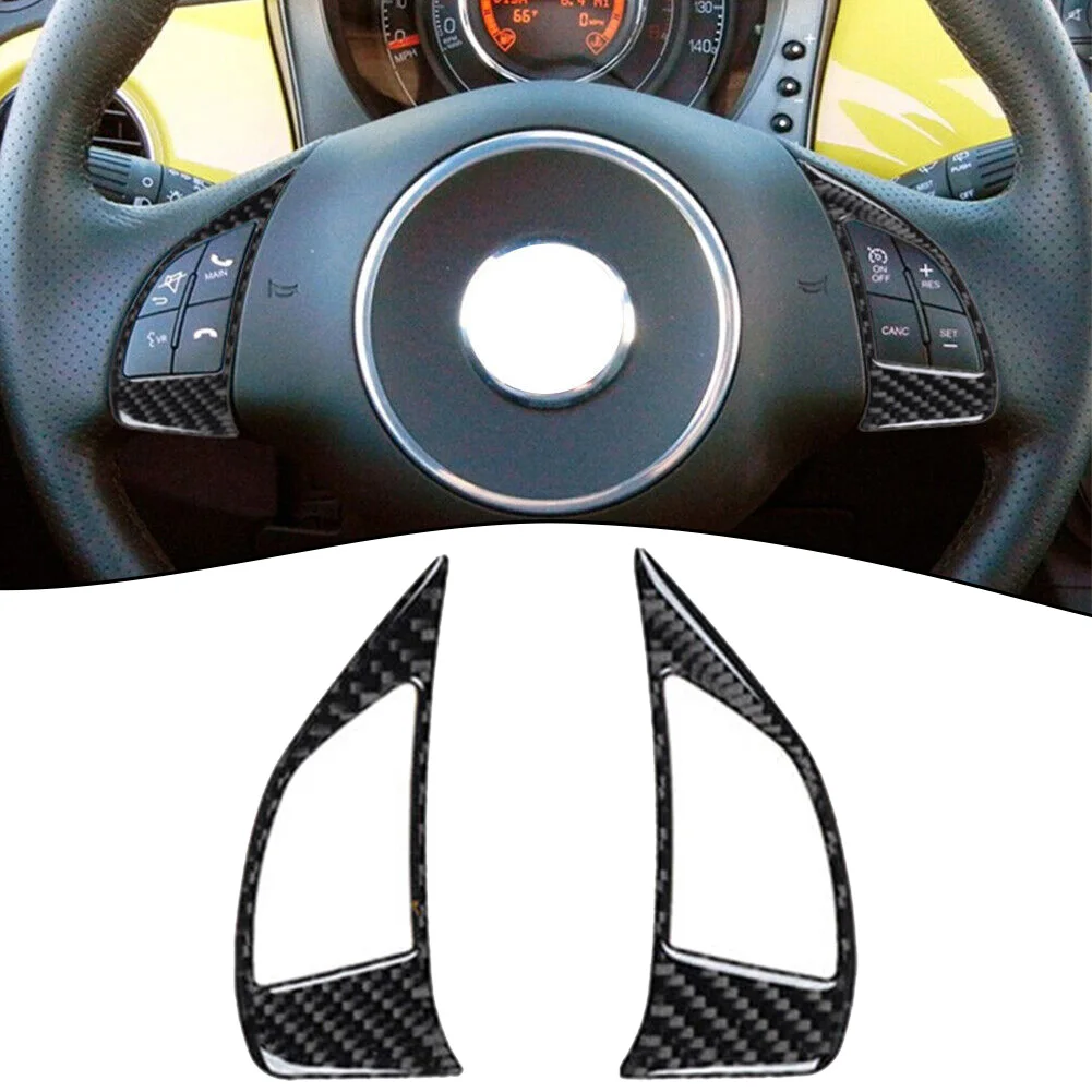 Car Carbon Fiber Interior Steering Wheel Button Cover Trim Fits For Fiat 500 2012-2015 Automobiles Interior Accessories
Car Carbon Fiber Interior Steering Wheel Button Cover Trim Fits For Fiat 500 2012-2015 Automobiles Interior Accessories