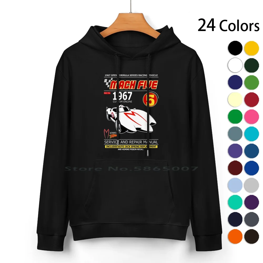 

Machh 5 Car Top-Vintage Retro Distressed Pure Cotton Hoodie Sweater 24 Colors Anime Go Go Japan Vintage Retro Racer X M Mach 5