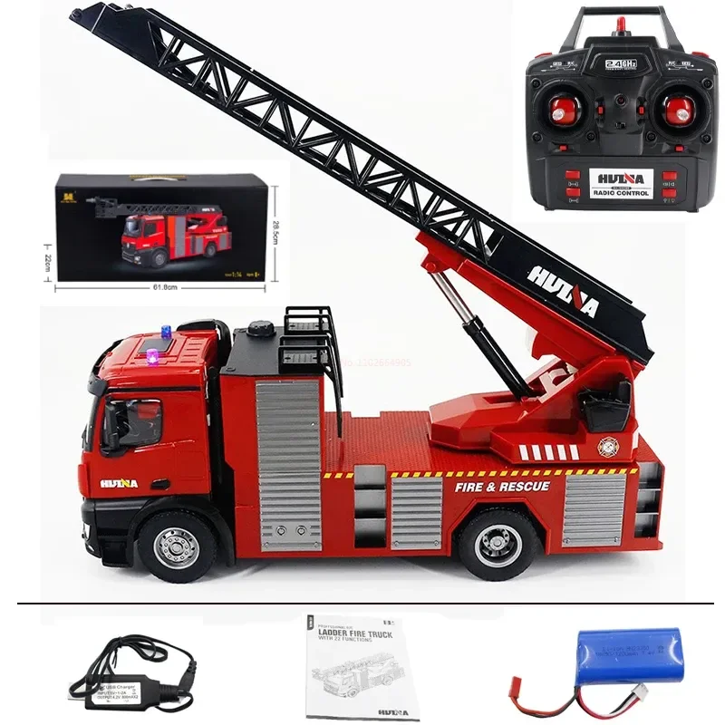 Huina Large Engineering Vehicle 1:14 Full Scale Remote Control Toy Car Simulation Fire Truck Sprinkler Children's Toy Gift
Huina Large Engineering Vehicle 1:14 Full Scale Remote Control Toy Car Simulation Fire Truck Sprinkler Children's Toy Gift
