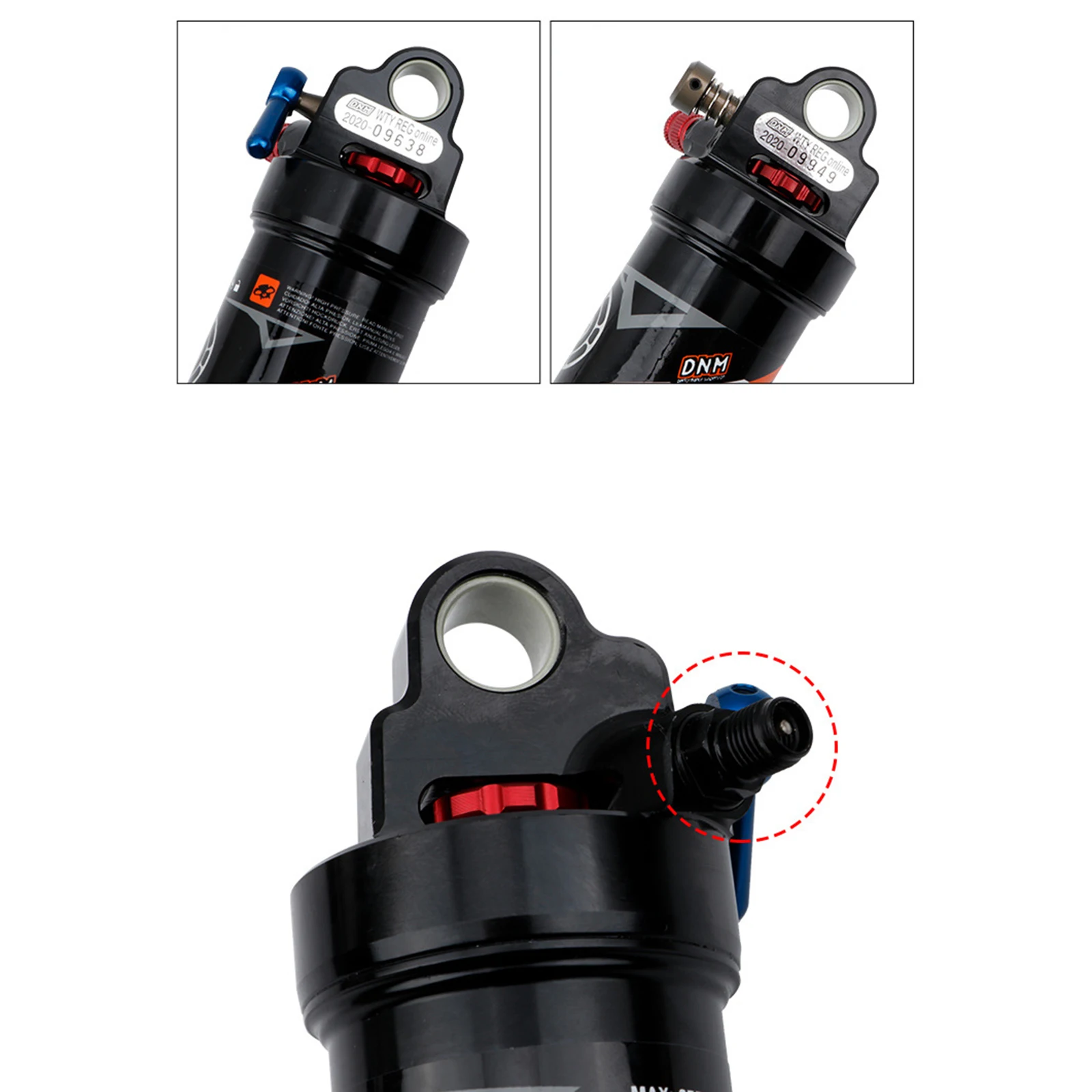 MTB Bike Parts High Quality Rear Shock Air Aluminum Alloy DNM AO-38RL For DH XC AM Rebound/Lock Out/Air Pressure
MTB Bike Parts High Quality Rear Shock Air Aluminum Alloy DNM AO-38RL For DH XC AM Rebound/Lock Out/Air Pressure