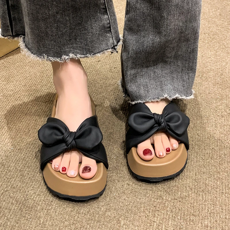Женские туфли 2023, модные Базовые Женские тапочки, Летние повседневные шлепанцы, женская обувь с бантом-бабочкой и толстой подошвой, женские туфли с открытым носком
Женские туфли 2023, модные Базовые Женские тапочки, Летние повседневные шлепанцы, женская обувь с бантом-бабочкой и толстой подошвой, женские туфли с открытым носком
