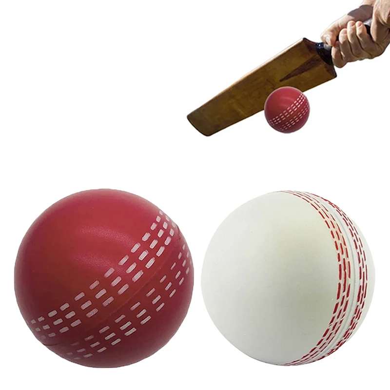 

6,3 см прыгающий прочный тренировочный мяч для игр привлекательные традиционные швы для всех возрастных игроков мяч для крикета смешной мягкий ПУ