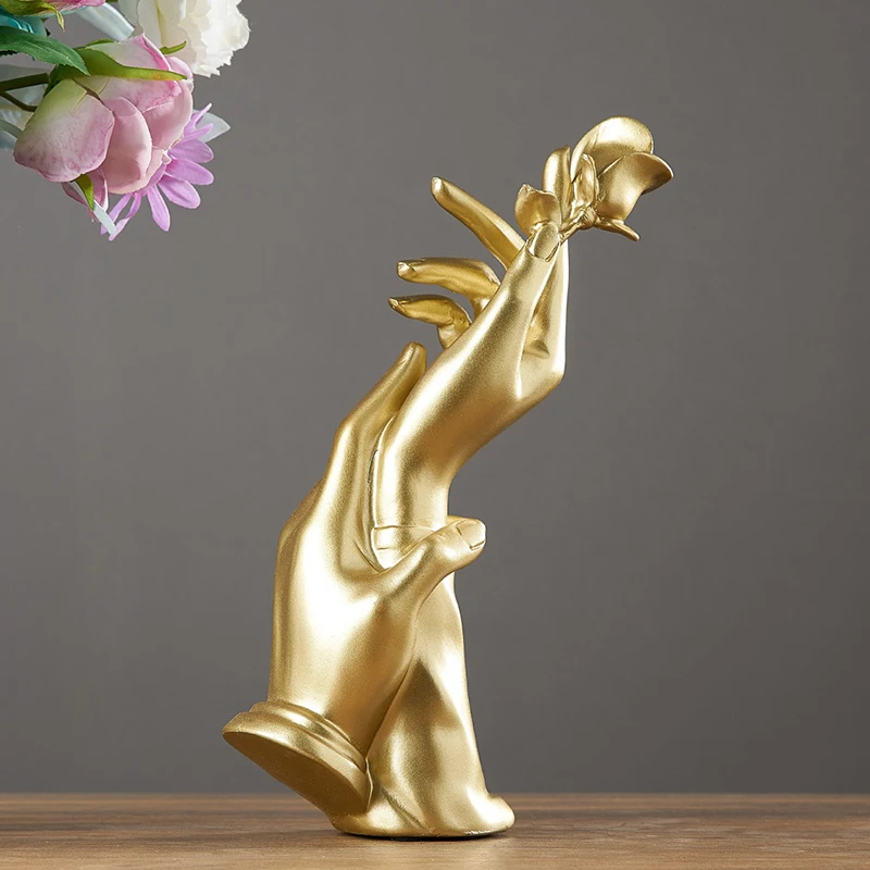 Nordic Abstract Golden Sculpture Exquisite Hand Statue Modern Home Living Room Desktop Decoration Office Desk Accessories Gifts
Nordic Abstract Golden Sculpture Exquisite Hand Statue Modern Home Living Room Desktop Decoration Office Desk Accessories Gifts