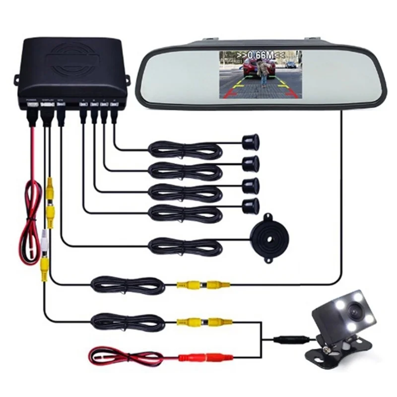 PZ604 170 Degree Car 4.3 inch Rearview Mirror Monitor with Square Camera
PZ604 170 Degree Car 4.3 inch Rearview Mirror Monitor with Square Camera