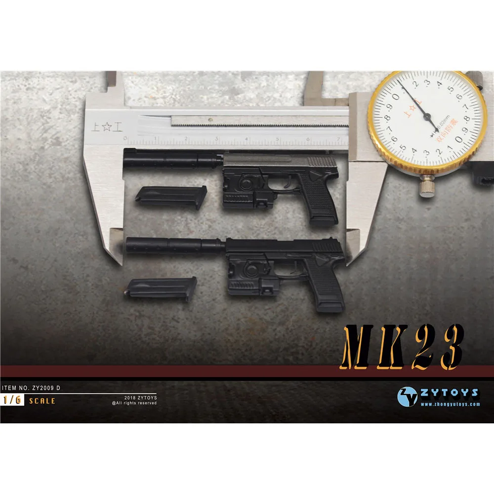 

1:6 Scale MK23 Socom Pistol Plastic Military Weapon US Special Operations Forces Model For 12" Action Figure Toys In Stock