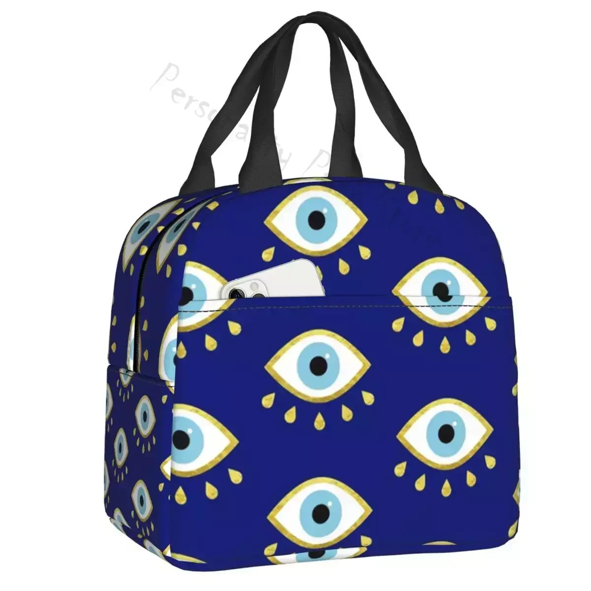 Magic Blue Eye Talisman Thermal Insulated Lunch Bag Bohemian Amulet Portable Lunch Container For Outdoor Picnic Storage Food Box
Magic Blue Eye Talisman Thermal Insulated Lunch Bag Bohemian Amulet Portable Lunch Container For Outdoor Picnic Storage Food Box