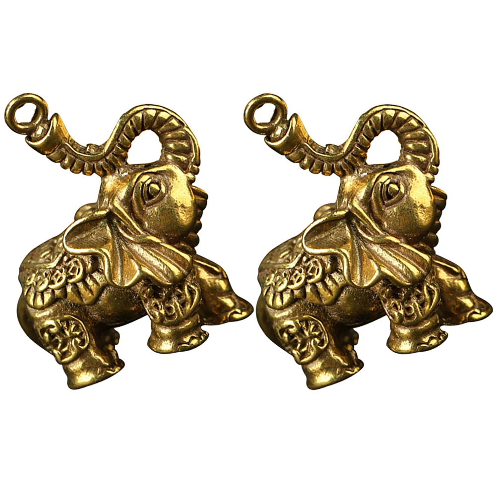 2 Pcs Brass Elephant Ornament Desktop Decor Crafts for Home Mini Indoor Retro Creative
2 Pcs Brass Elephant Ornament Desktop Decor Crafts for Home Mini Indoor Retro Creative