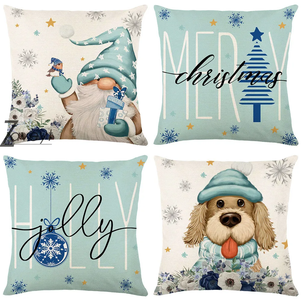 Blue Cartoon dwarf Cushion Cover 40/45/50/60cm Merry Christmas Throw Pillowcase Party Decoration Santa Dog Linen Pillowcase 2024
Blue Cartoon dwarf Cushion Cover 40/45/50/60cm Merry Christmas Throw Pillowcase Party Decoration Santa Dog Linen Pillowcase 2024