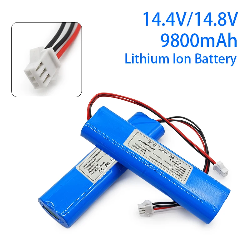 4S1P 14.4V 9800mAh 18650 Li-Ion Battery Pack,For V8s X750 V50 V55 V8s V3s Pro V5s Pro Robot Vacuum Cleaner Rechargeable Battery
4S1P 14.4V 9800mAh 18650 Li-Ion Battery Pack,For V8s X750 V50 V55 V8s V3s Pro V5s Pro Robot Vacuum Cleaner Rechargeable Battery