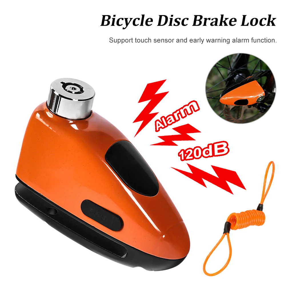 Bicycle Disc Brake Lock with 120db Sound Alarm Anti-Theft 7mm Pin Security Brake Rotors Padlock for Motorcycles Bicycles Lock
Bicycle Disc Brake Lock with 120db Sound Alarm Anti-Theft 7mm Pin Security Brake Rotors Padlock for Motorcycles Bicycles Lock