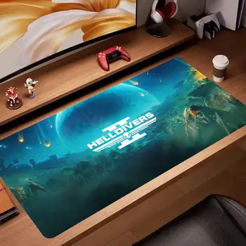 Hot third-person shooter co-op game Helldivers 2 Mouse Pad Computer Mouse Pad Gaming MousePad desk accessories Waterproof PU Leather Mouse keyboard Mat Gamer