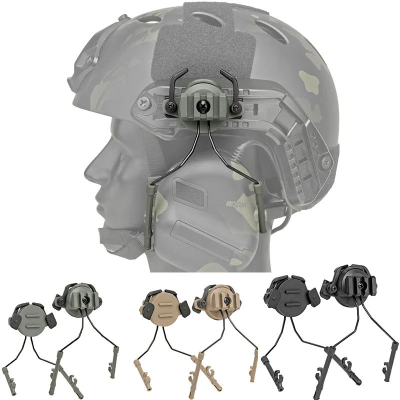 Tactical Headset Rail Adapter Headset Bracket Headphone Mount Stand For 19-21mm Helmet Rail Helmet Military Earmuff Holder
Tactical Headset Rail Adapter Headset Bracket Headphone Mount Stand For 19-21mm Helmet Rail Helmet Military Earmuff Holder