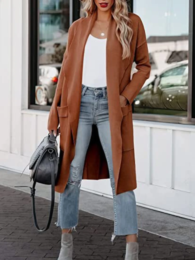 New Spring and Autumn Women's Clothing Jacket Solid Woolen Peter Pan Neck Long Sleeved Stylish Pocket Trench Coat for Women
New Spring and Autumn Women's Clothing Jacket Solid Woolen Peter Pan Neck Long Sleeved Stylish Pocket Trench Coat for Women