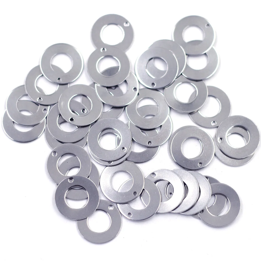 

10Pcs Pendants Stainless Steel Circle Blank Stamping Tags Round Silver Tone For Charms Necklaces Jewelry DIY Finding 20mm