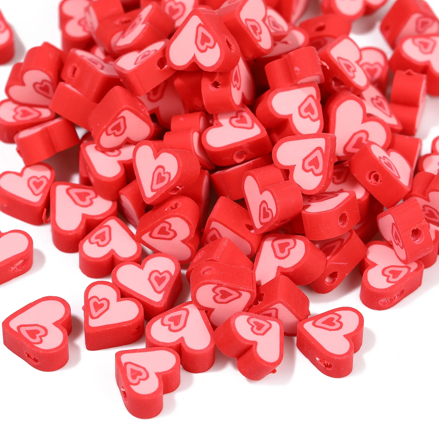 Newest 10*4.5mm Red Love Heart Shape Polymer Clay Jewelry Beads 500pcs Ornament Accessories Necklace Earring Bracelet Pen DIY
Newest 10*4.5mm Red Love Heart Shape Polymer Clay Jewelry Beads 500pcs Ornament Accessories Necklace Earring Bracelet Pen DIY