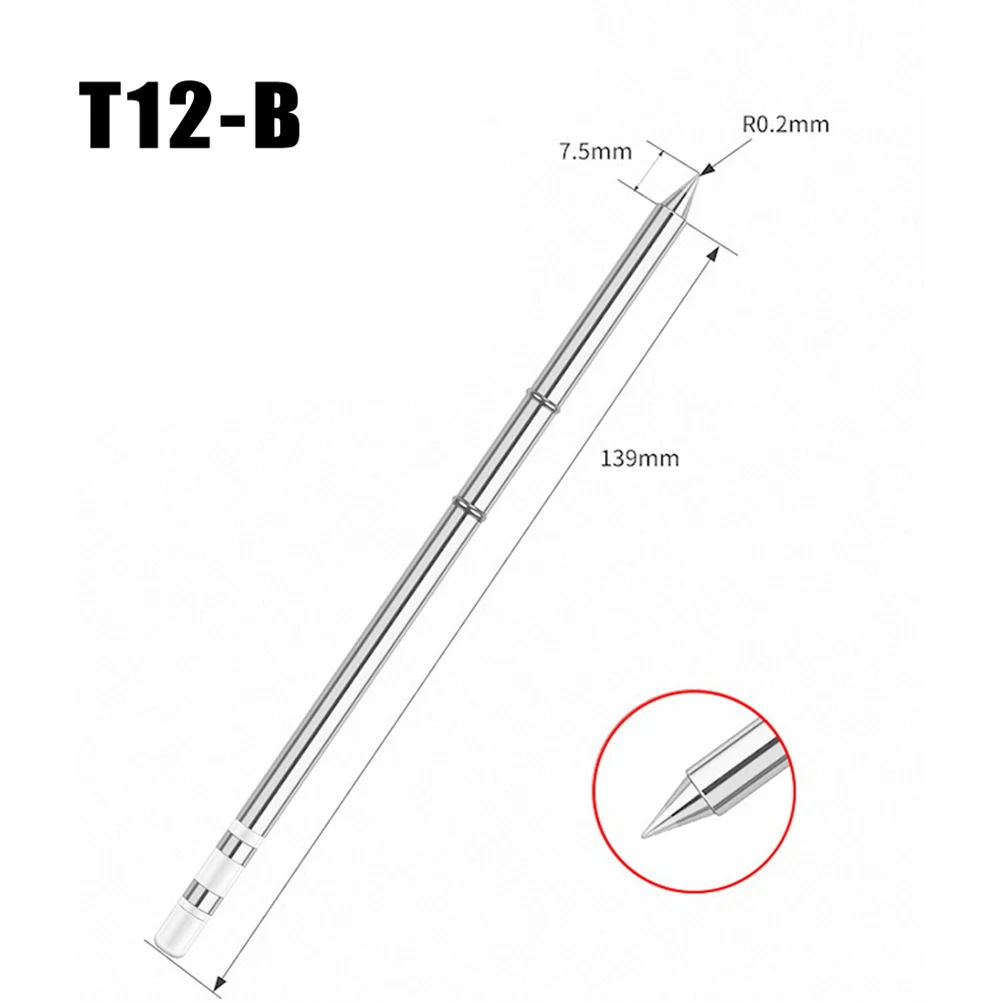 T12 B Series Electric Soldering Iron Tip DIY Solder Tips Welding Head For 950D 202 942 Soldering Station Welding Tool
T12 B Series Electric Soldering Iron Tip DIY Solder Tips Welding Head For 950D 202 942 Soldering Station Welding Tool