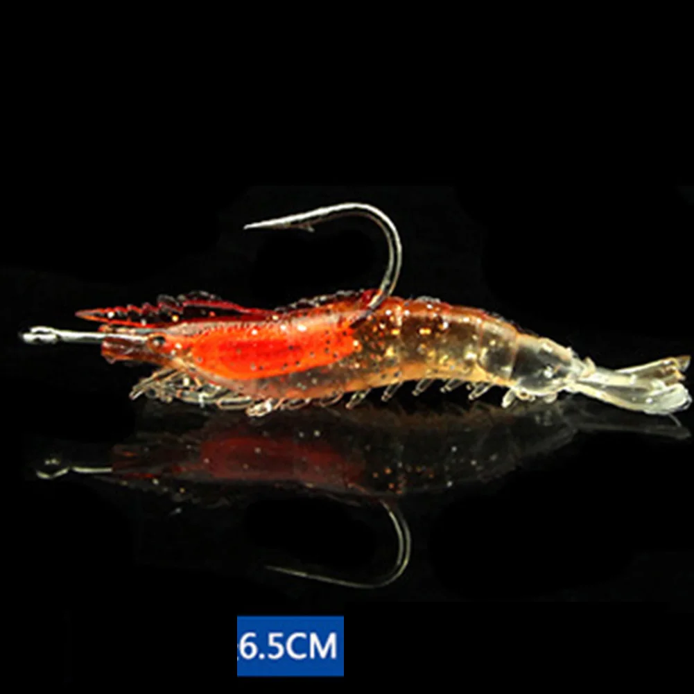 6cm/3g Bionic Shrimp With Hook Has Luminous Shrimp Shaped Soft Bait With Lead Prawns Covered With Soft Bait Bait Fishing Tool
6cm/3g Bionic Shrimp With Hook Has Luminous Shrimp Shaped Soft Bait With Lead Prawns Covered With Soft Bait Bait Fishing Tool
