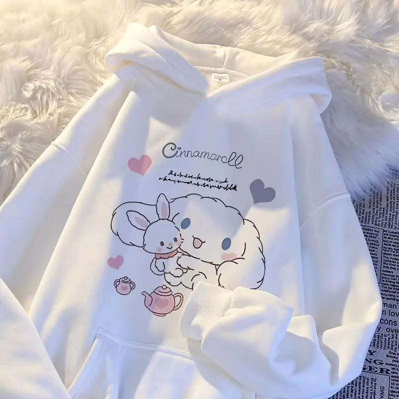 Kawaii Sanrio Anime Cinnamoroll Printed Cotton Hooded Sweater Cute Cartoon Girly Heart Hoodie Clothes Gifts for Girls
Kawaii Sanrio Anime Cinnamoroll Printed Cotton Hooded Sweater Cute Cartoon Girly Heart Hoodie Clothes Gifts for Girls