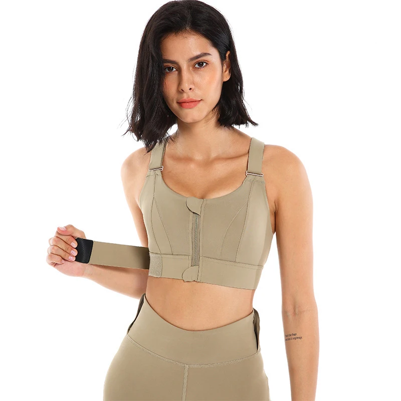 Sports Bra Woman Front Zipper Crop Top Gather Yoga Vest Adjustable Strap Shockproof Exercise Fitness Yoga Bras Top Women's Bra
Sports Bra Woman Front Zipper Crop Top Gather Yoga Vest Adjustable Strap Shockproof Exercise Fitness Yoga Bras Top Women's Bra