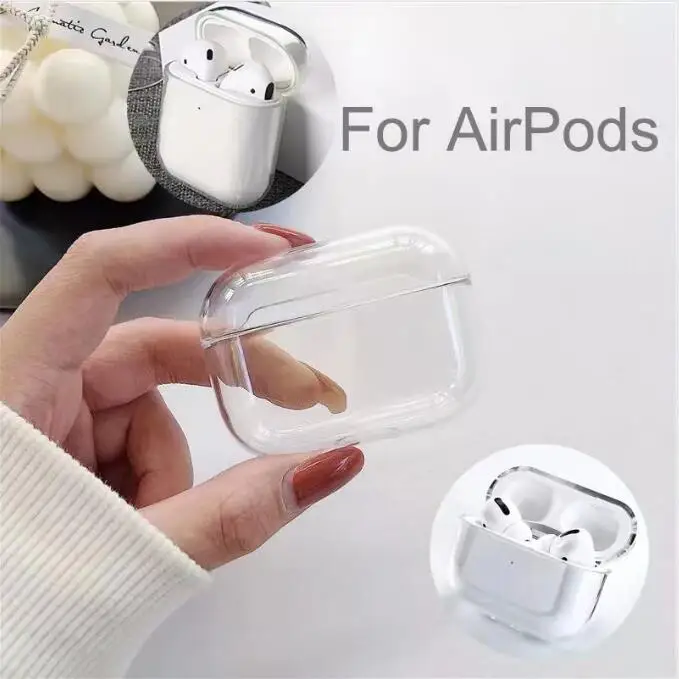 

For Best Airoha Clip Airpods pro2 Headphone Accessories Solid Silicone Cute Protective Earphone Cover Apple Wireless Charging