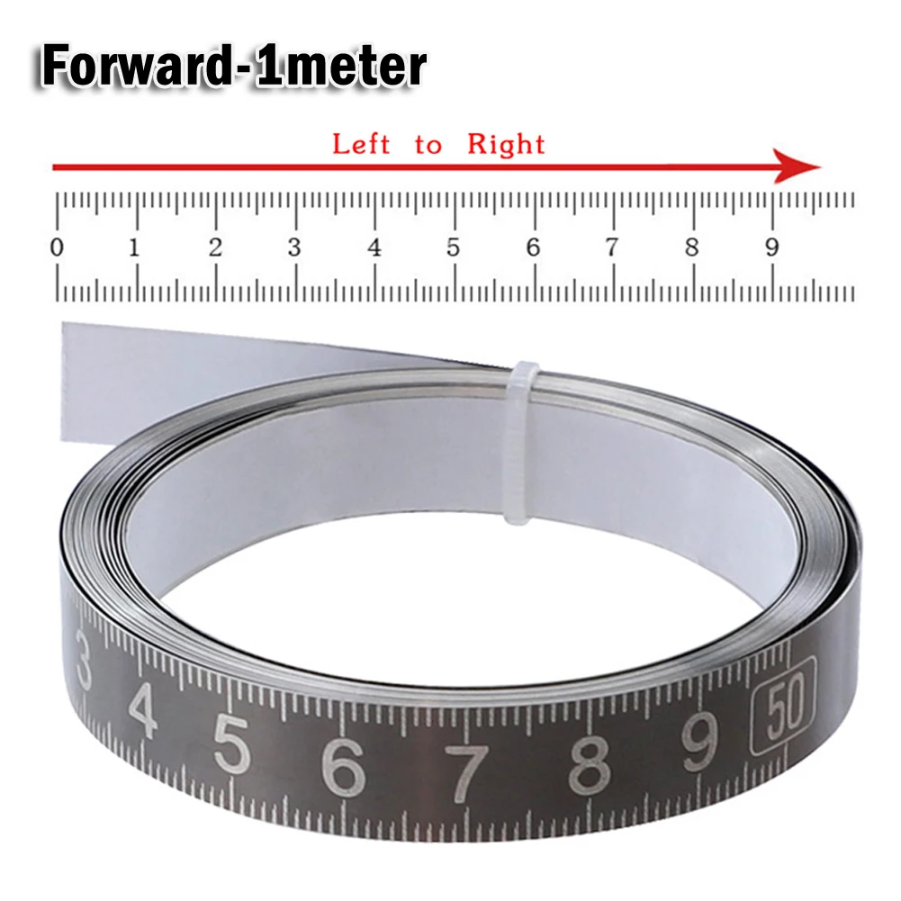 Self-Adhesive Measuring Tape Stainless Steel Rust-Proof Ruler Adhesive Backed Tape Measure Metric Scale Woodworking Rail Track
Self-Adhesive Measuring Tape Stainless Steel Rust-Proof Ruler Adhesive Backed Tape Measure Metric Scale Woodworking Rail Track