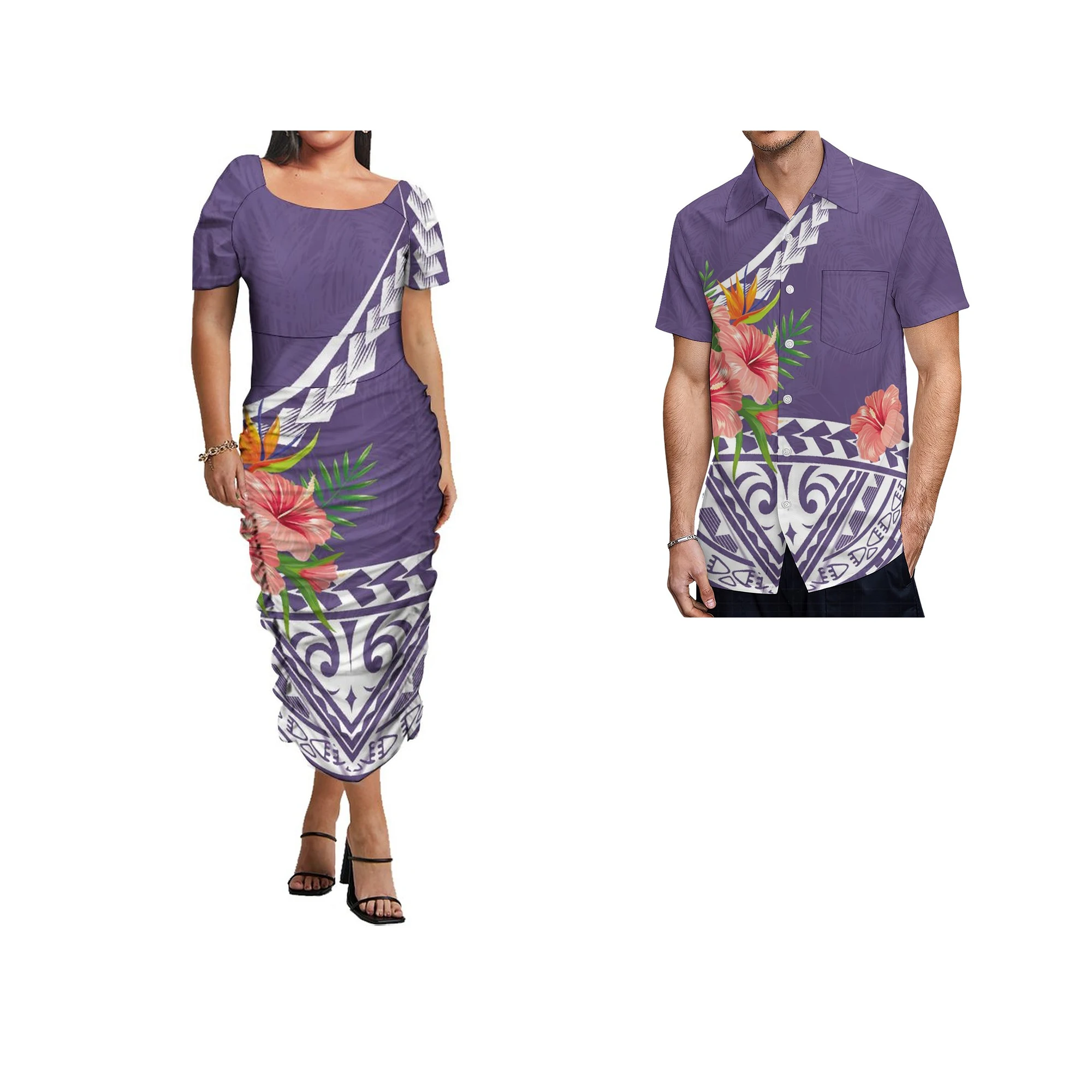New Custom Samoan Puletasi Ptaha Square Collar Two Piece Set Dresses Polynesian Traditional Women Clothing Couple Clothes
New Custom Samoan Puletasi Ptaha Square Collar Two Piece Set Dresses Polynesian Traditional Women Clothing Couple Clothes