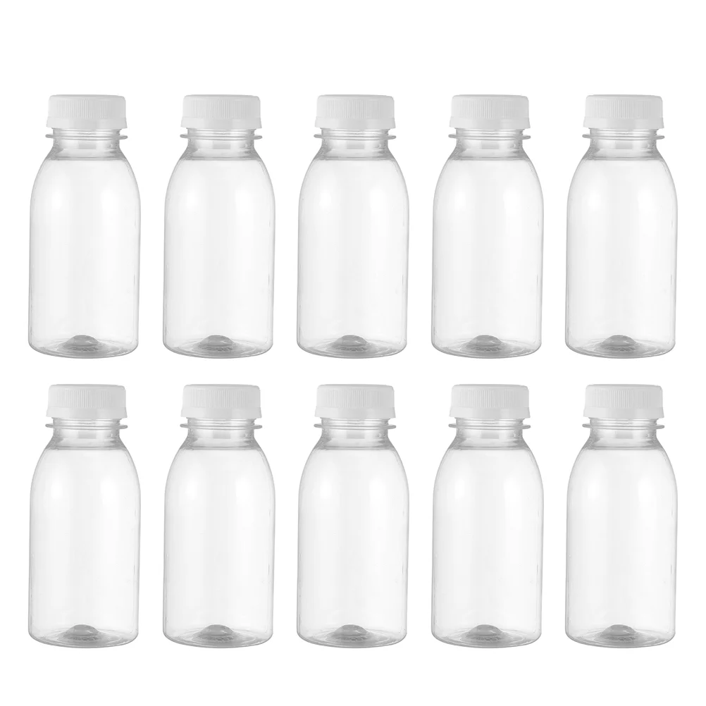 

Прозрачные бутылки для молока, 15 шт., стеклянные контейнеры для воды и кофе, прозрачные Пустые контейнеры для хранения жидкостей