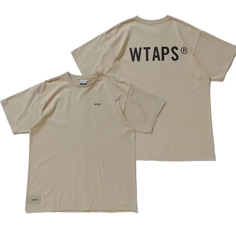 

WTAPS WTVUA 22SS Classic Letter Logo Printed Men's and Women's Casual Loose Round Neck Short sleeved T-shirt