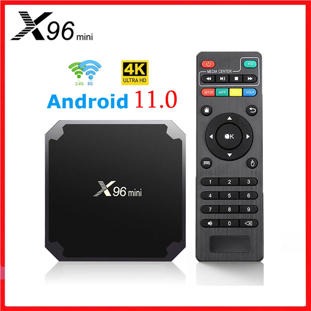 

X96 MINI Android 11 TV Box | S905W2 Quad Core | 2GB RAM | 16GB ROM | 2.4G/5.8G WiFi | 4K HDR | H.265 | Smart TV Box